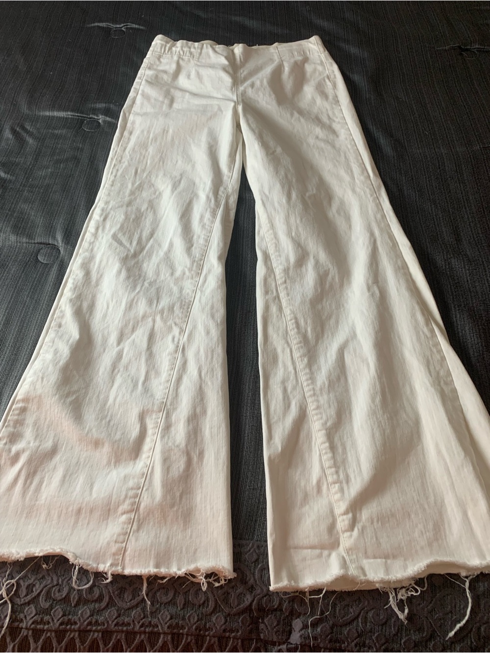 Free People White Flare Leg White Leg Jeans